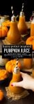 Harry Potter inspired Pumpkin Juice - made with real pumpkin, apple juice and cozy autumnal spices! | Gluten Free + Vegan + Paleo