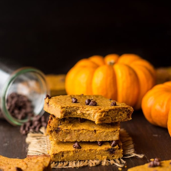 Chickpea Pumpkin Blondies