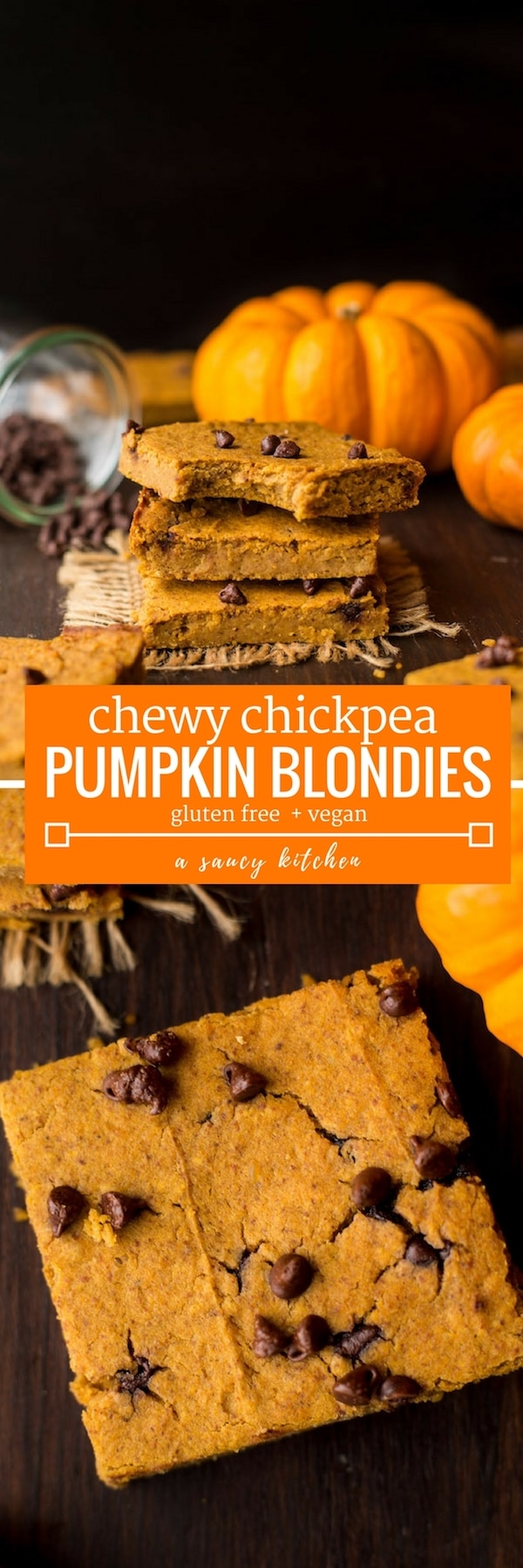 chickpea pumpkin blondies