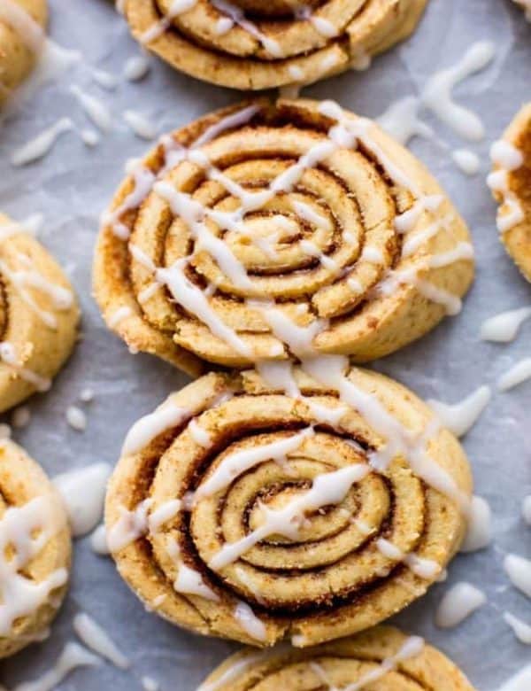 Grain Free Cinnamon Roll Cookies