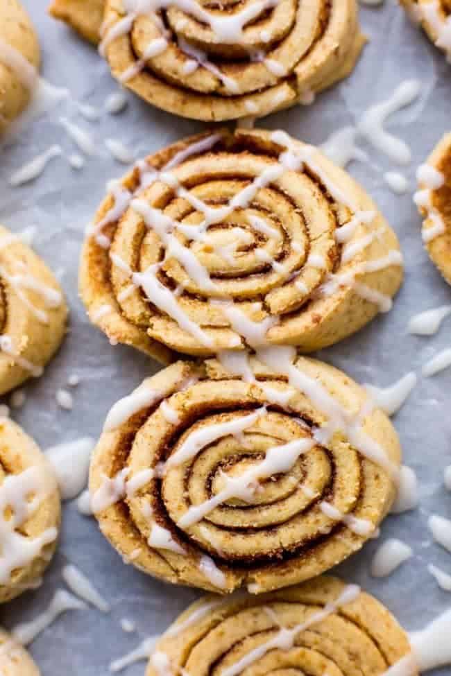 Grain Free Cinnamon Roll Cookies