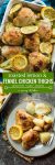 Simple, one pan Roasted Lemon & Fennel Chicken Thighs with potatoes | Gluten Free + Whole30 + Paleo