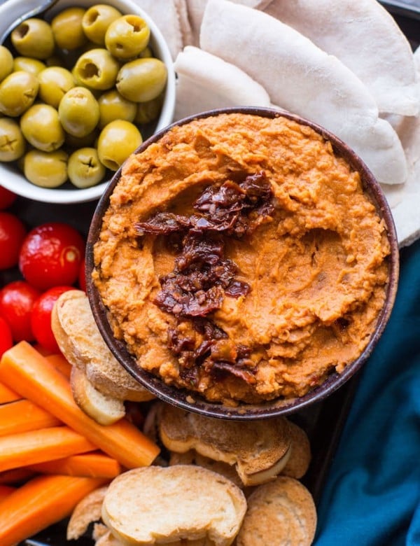 Sun Dried Tomato White Bean Dip