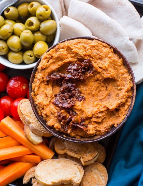 Sun Dried Tomato White Bean Dip