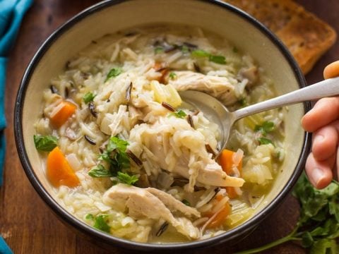Instant Pot Chicken and Wild Rice Soup (Gluten-Free, Dairy-Free