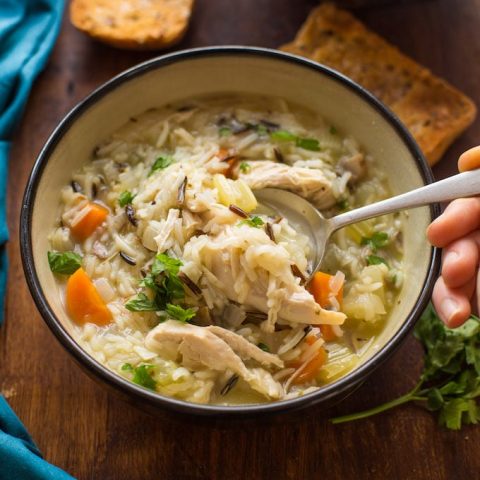 Instant Pot Chicken & Wild Rice Soup-image