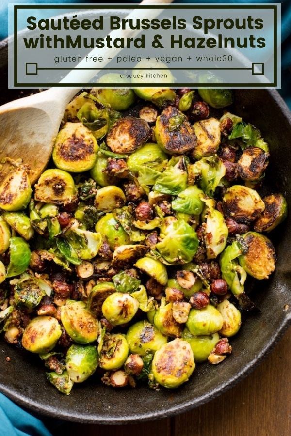 sautéed brussels sprouts with mustard & hazelnuts
