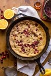 Paleo Cranberry Orange Dutch Baby