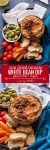 sun dried tomato & white bean dip long pin graphic