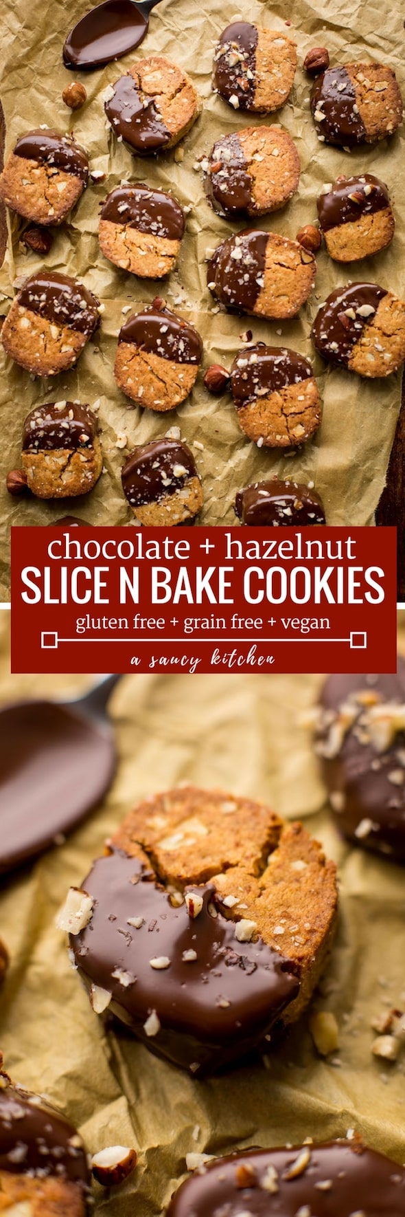 grain free chocolate and hazelnut slice and bake cookies