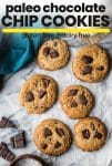 paleo chocolate chip cookies pin graphic