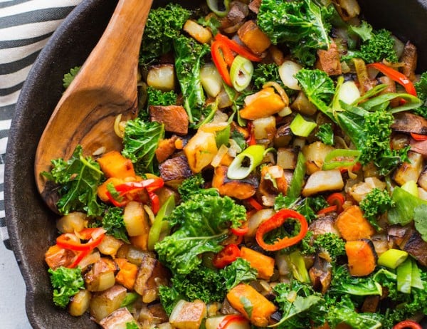Spicy Kale Potato Breakfast Hash