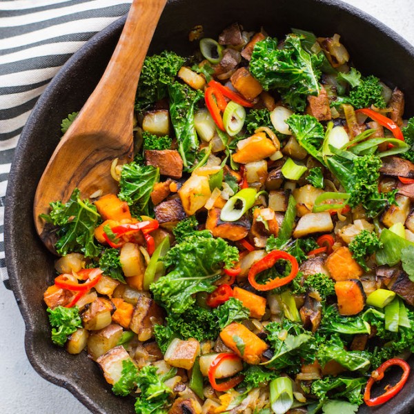 Spicy Kale Potato Breakfast Hash