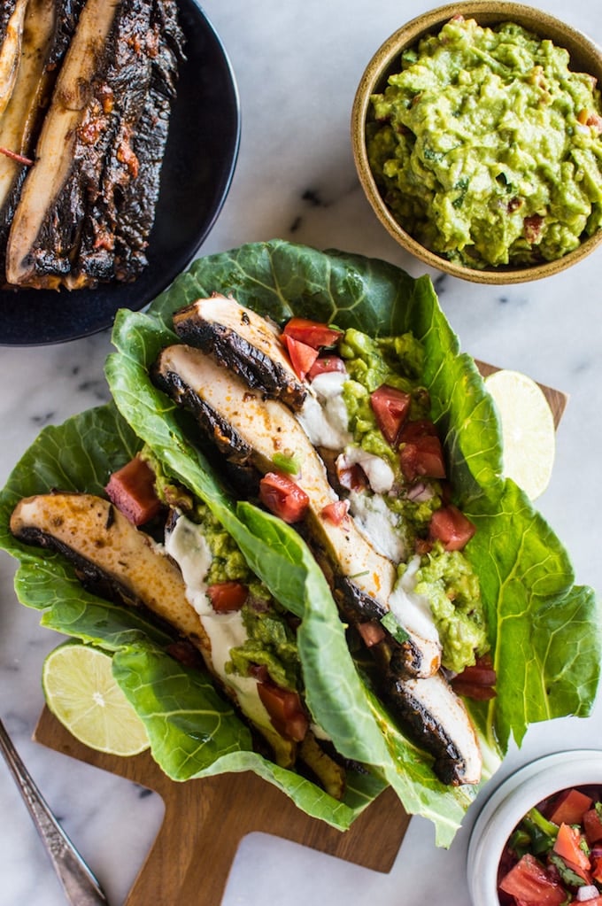 Harissa Portobello Mushroom Tacos