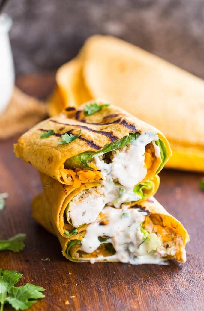 Low FODMAP Quinoa Chicken Ranch Wraps A Saucy Kitchen Low FODMAP Quinoa Chicken Ranch Wraps A Saucy Kitchen