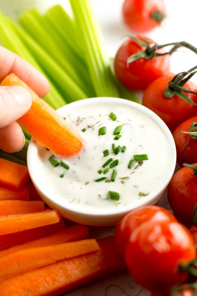 Low Fodmap Ranch Dressing up close