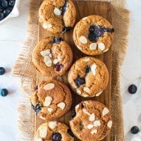 Paleo + Vegan Blueberry Muffins