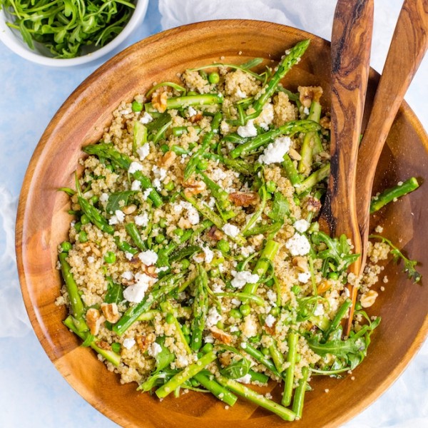 Spring Quinoa Pea & Asparagus Salad