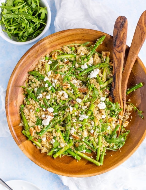 Spring Quinoa Pea & Asparagus Salad