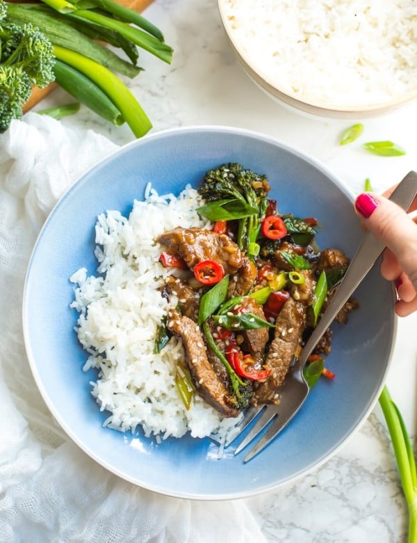 Sticky Beef Stir Fry