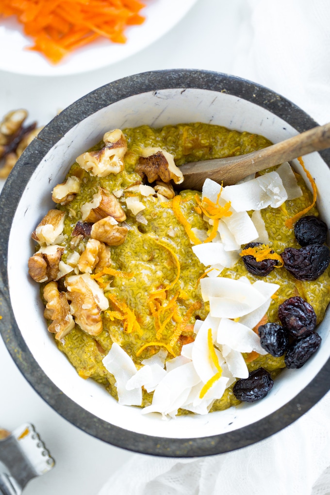 Turmeric Carrot Chia Pudding