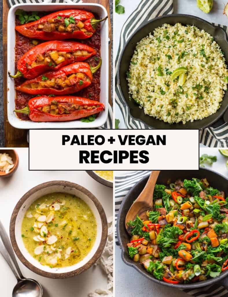 Mediterranean Cauliflower Rice - Paleo + Vegan - A Saucy Kitchen