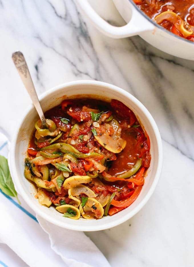 Spiralized Ratatouille Soup