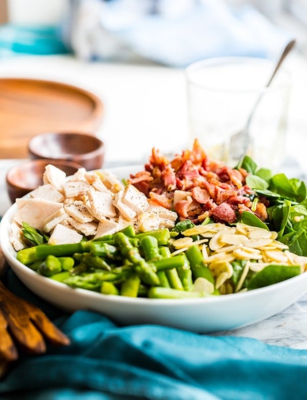 Chicken Bacon Spinach with Asparagus