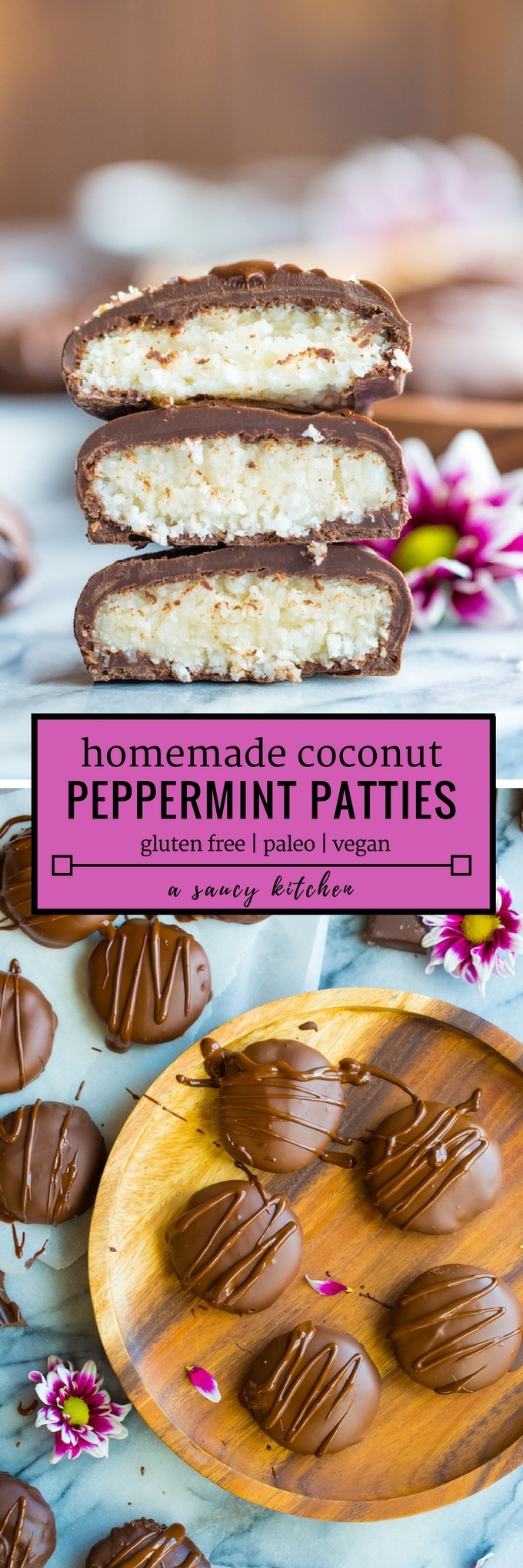 homemade coconut peppermint patties
