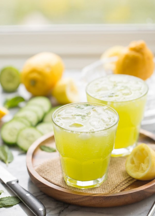 Mint Cucumber Lemonade A Saucy Kitchen