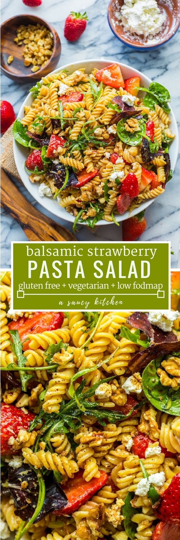 balsamic strawberry pasta salad