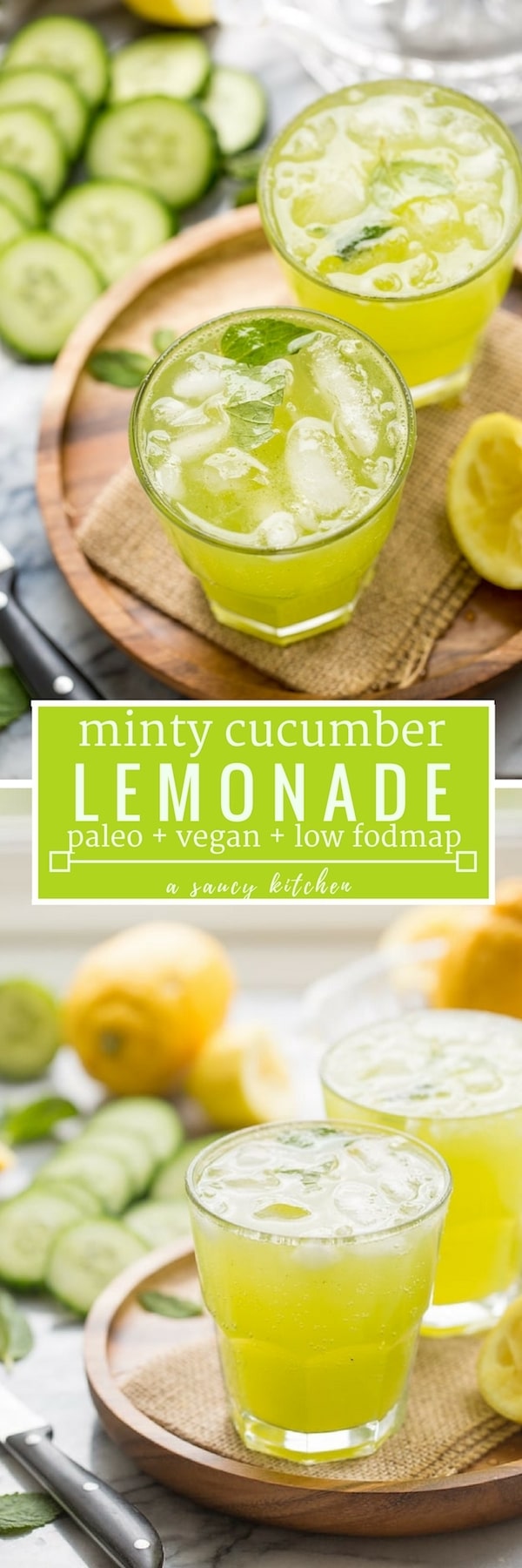 mint cucumber lemonade