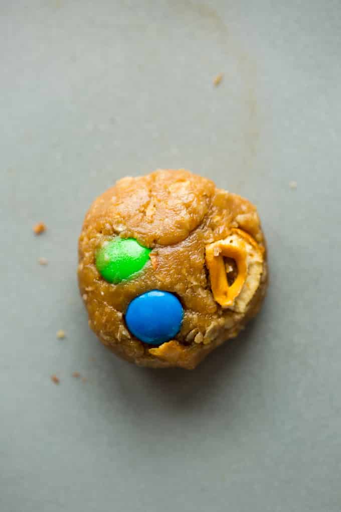 Peanut Butter Monster Cookies dough