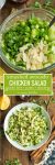 smashed avocado chicken salad pinterest graphic