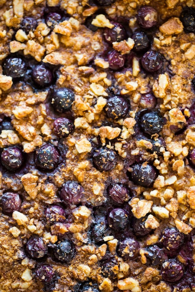 Blueberry Oatmeal Bake A Saucy Kitchen