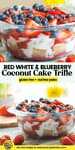 Red White & Blueberry Paleo Trifle pinterest marketing image