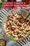 sun dried tomato and cannelini bean salad Pinterest Graphic (2)