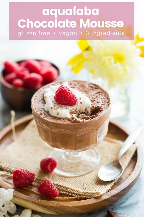 aquafaba chocolate mousse – vegan