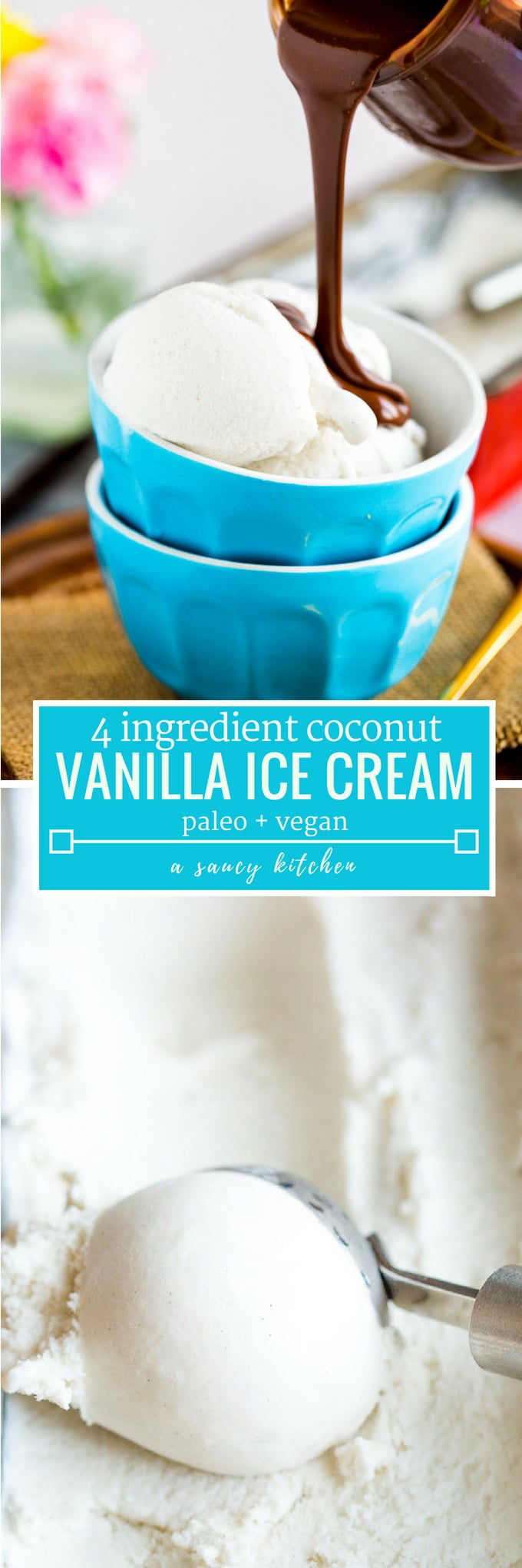 coconut vanilla ice cream – paleo + vegan