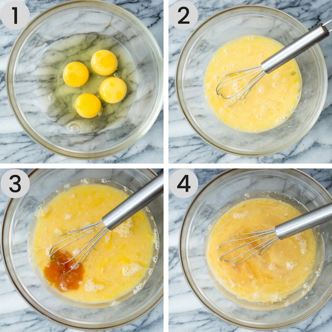 paleo banana muffins collage with wet ingredients 