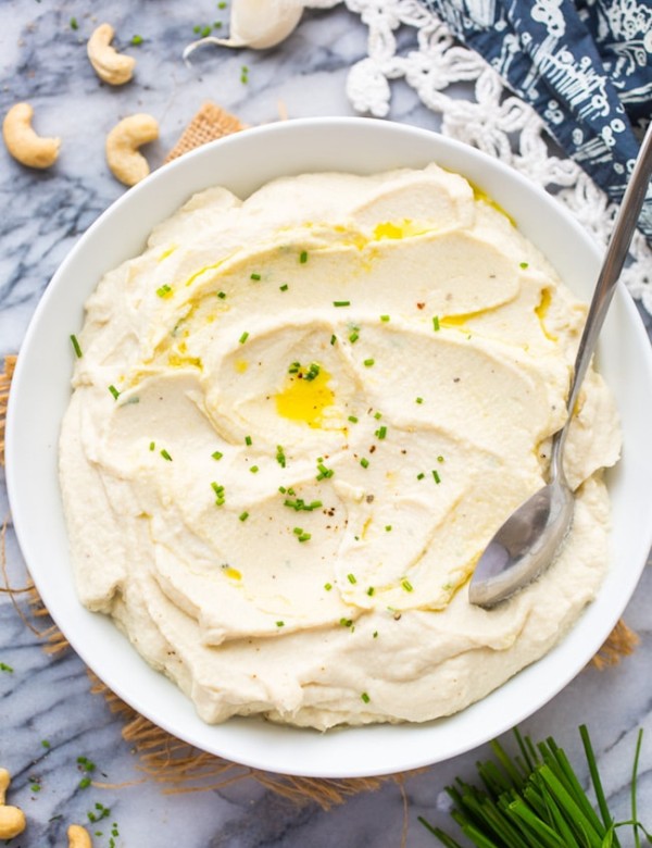 Creamy Mashed Cauliflower up close