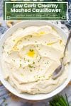 Creamy Mashed Cauliflower pin grpahic