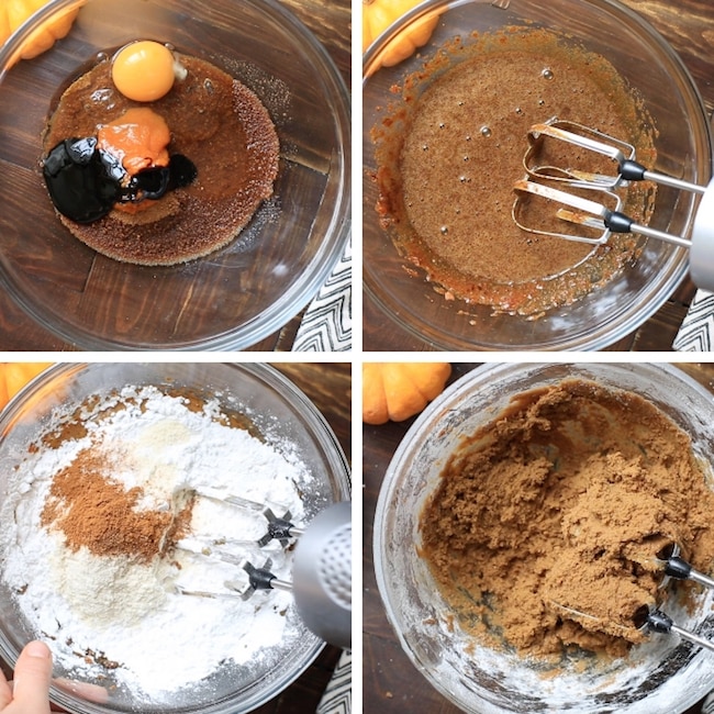 paleo pumpkin cookies collage