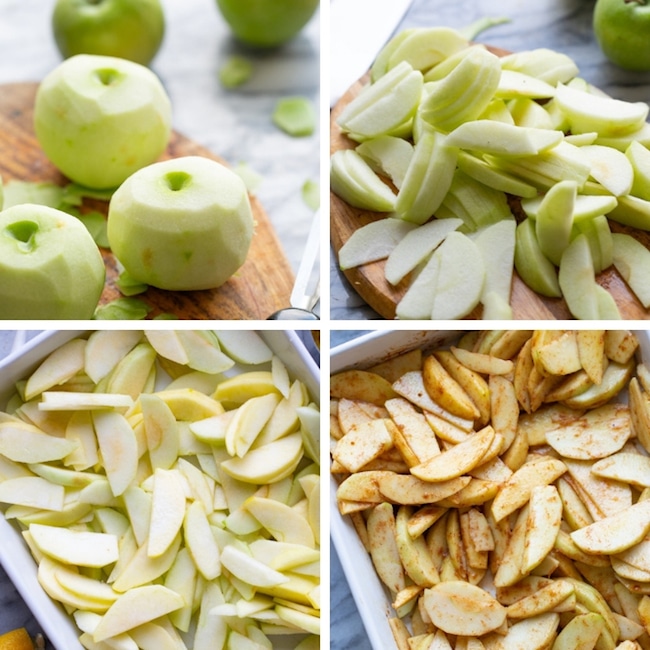 Baked Cinnamon Apples collage 