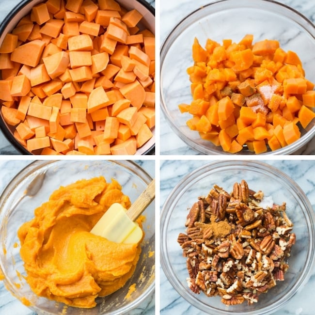 Paleo Sweet Potato Casserole collage