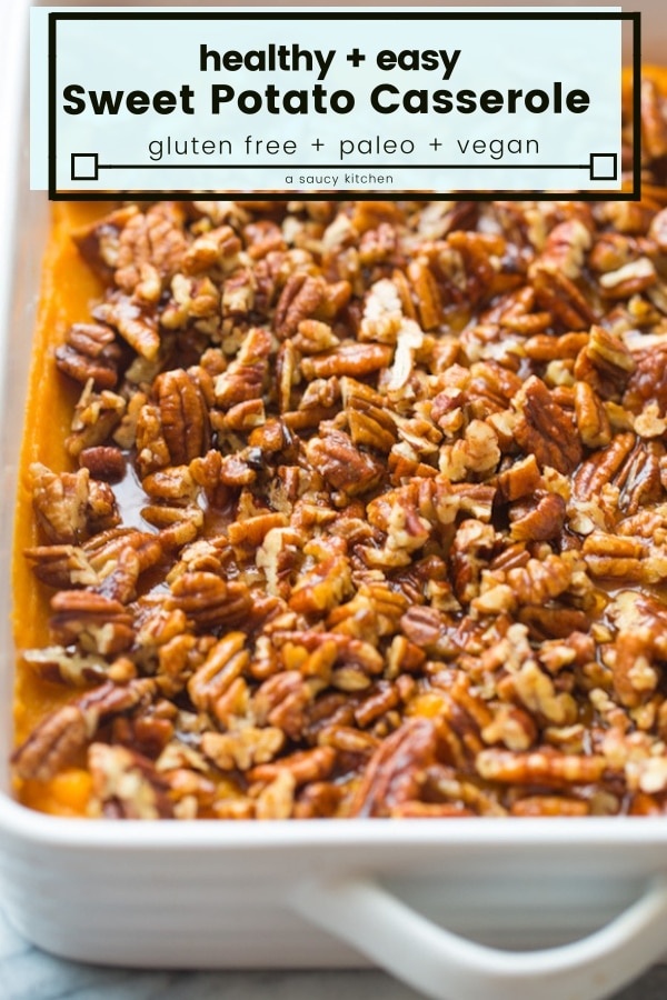 paleo sweet potato casserole (vegan option)