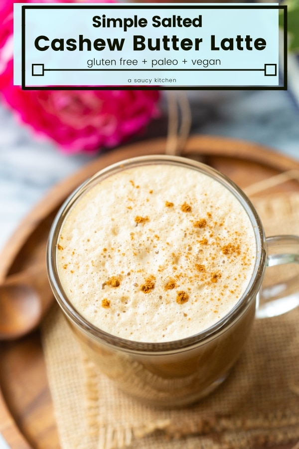 salted cashew latte