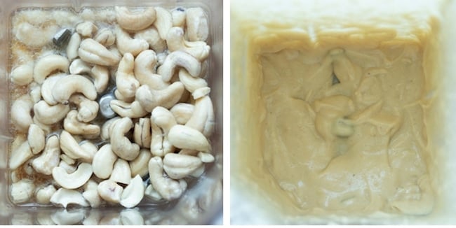 cashew cream collage