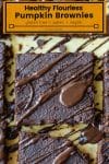 flourless pumpkin brownies pin graphic