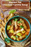 instant pot chicken tortilla soup pin graphic
